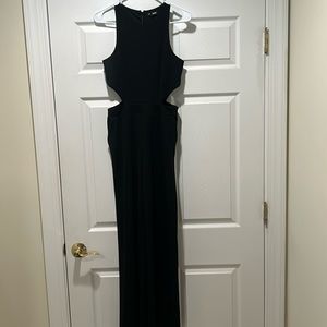 Express black wide legged romper